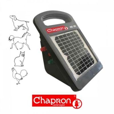 Aparat gard electric cu panou solar si acumulator pentru animale domestice, ENERGIZER SC 25, 12V/0,25J, CHAPRON