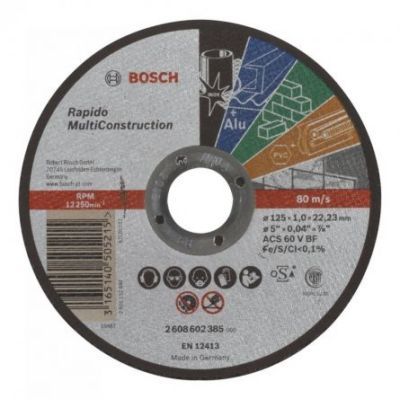 Disc Multiconstruct 125X1.0mm 2608602385
