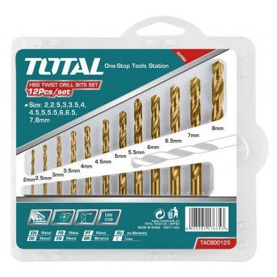 Set burghiu pentru metal 12BUC Tacsd0125