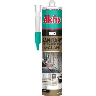 Akfix 100S Sanitary silicone 280ML (GW.340) alb (24)