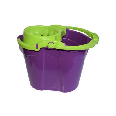 Galeata cu storcator Misavan Mov+verde 14 l