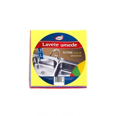 Lavete umede universale Misavan, 18*20cm, L, 3 buc/set