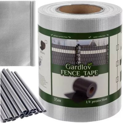 Banda de gard 19cmx35m 450g/m2 gri 23697