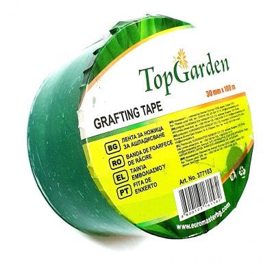 Banda pentru altoit, transparenta-verde, 3cm, 100m, tip strech, 100g