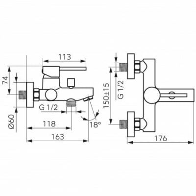 Baterie perete cada Fiesta fara SET de DUS auriu Bfi1g