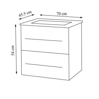 Baza S754 - 70CM alb STR SUS LV 2070 17776