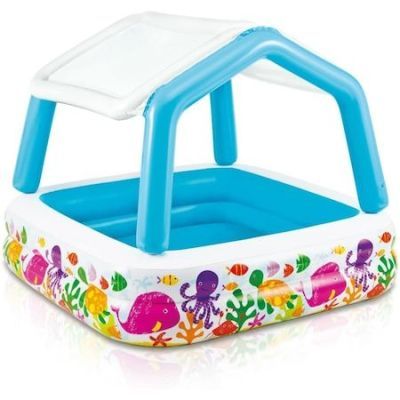 Piscina Gonflabila pentru Copii, cu Acoperis, Sun Shade