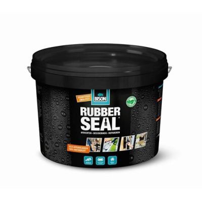 Bison Rubber seal hidroizolatie PE baza de bitum modificat cu polimeri si cauciuc 2.5L 470022