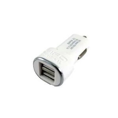 Fifo Stecher Auto 2XUSB 2.1A 12/24V Alb-micro