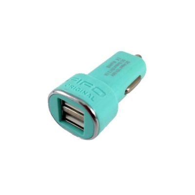 Fifo Stecher Auto 2XUSB 2.1A 12/24V Verde-micro