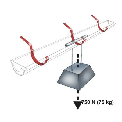 Carlig de jgheab, BRAVO, zinc, 0.08 m, D 125 mm