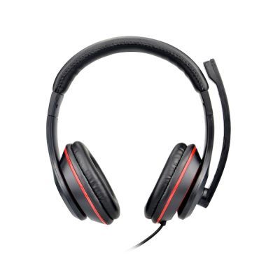 Casti pc over-ear well cu microfon usb Hedset-s02bk-wl