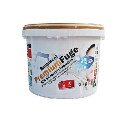 Chit de rosturi Premium pentru interior si exterior 2Kg- Baumacol Premium Fuge-Silk Grey