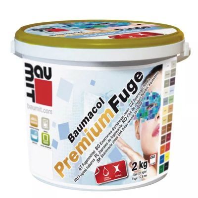 Chit de rosturi Premium pentru interior si exterior carbon 2Kg-Baumit Baumacol PremiumFuge gri