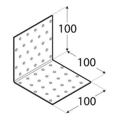 Coltar perforat, DOMAX, KM13-4113, 100X100X100X2mm