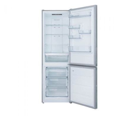 Combina frigorifica Daewoo DNF-310MEX, No Frost, 310 L, Display LED, Functie Holiday, Functie Super Freeze, Clasa E, Inox