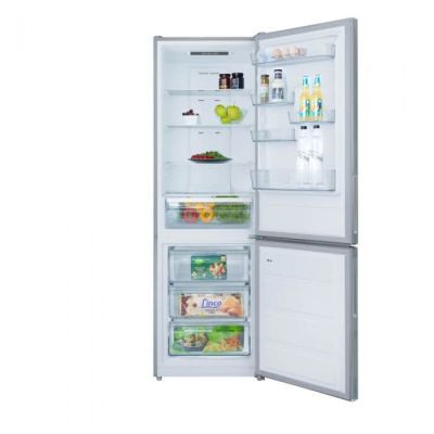 Combina frigorifica Daewoo DNF-310MEX, No Frost, 310 L, Display LED, Functie Holiday, Functie Super Freeze, Clasa E, Inox