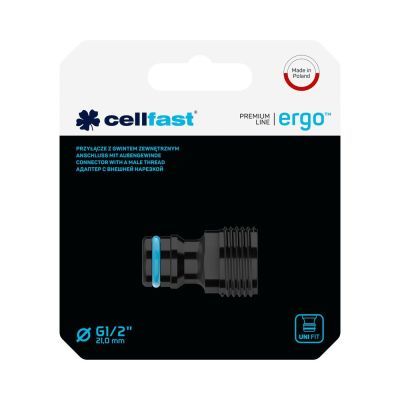 Racord cu filet, Cellfast, ABS, 3/4", Albastru