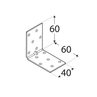 Coltar perforat, DOMAX, KM4-4104, 60X60X60X2mm