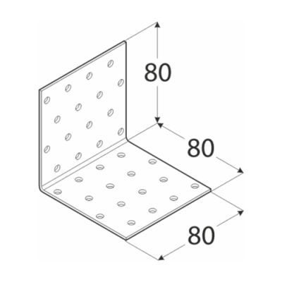 Coltar perforat, DOMAX, KM9-4109, 80X80X80X2mm