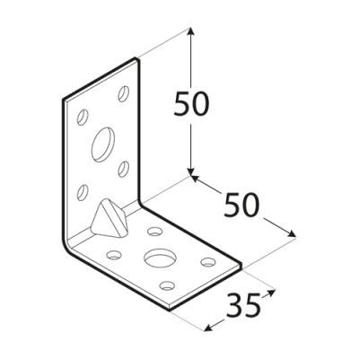 Coltar ranforsat, DOMAX, KPL5-4055, 50X50X35X2mm