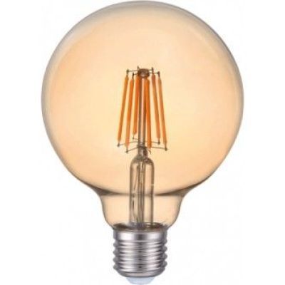 Tg BEC LED filament G95 6W E27 2200K Auriu-el37822