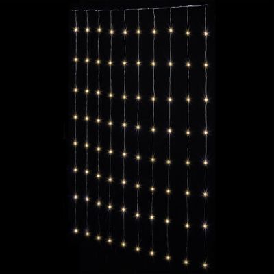 Cortina de fatada iluminata 400 LED 8 functii 1,9 m pentru exterior alb cald 877829g