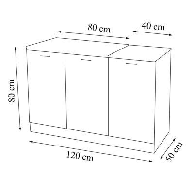 Cp INF Square 120CM alb N 18313