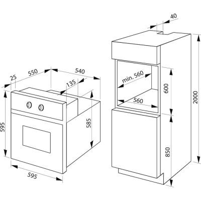 Cuptor incorporabil hansa scandium,autocuratare catalitica, display, butoane re Boei694721