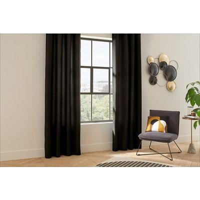 Draperie termica 140 x 260 cm neagra 131511J