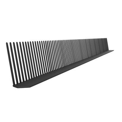 Grilaj de protectie si aerisire, negru, 30 x 1000 mm