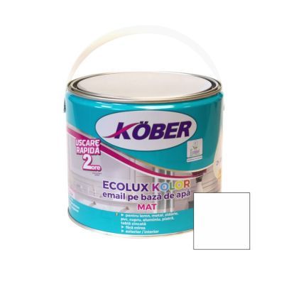 Email ecolux kolor mat alb 101 V82101km-c2.5L