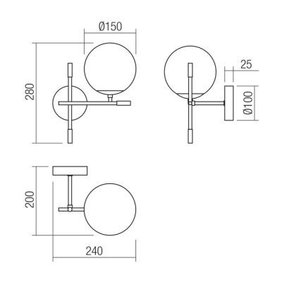 Essential ap 1x28W E14 MGD left 01-2944