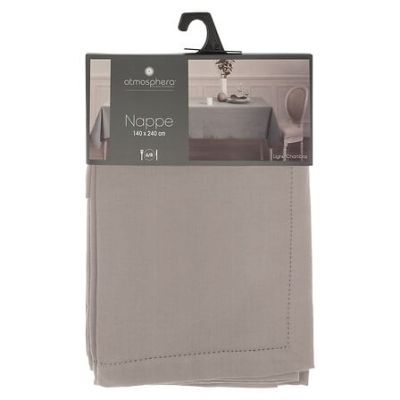 Fata de masa Jane chambray 140x240 cm gri deschis146340B