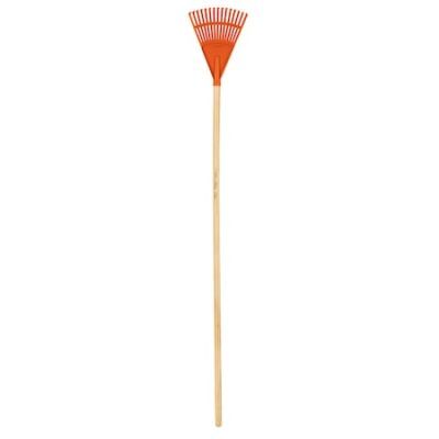 Grebla plastic pentru frunze, ingusta, 20 cm, coada din lemn de 122 cm Truper