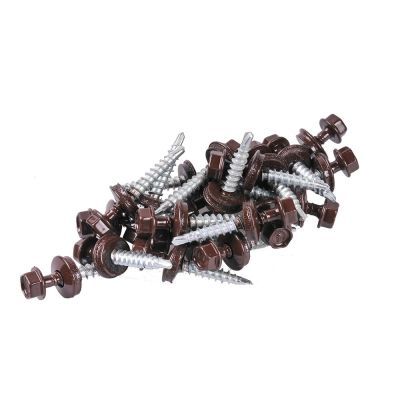 Holsurub pentru fixare metal pe suport din lemn, Bilka, 4.8X70, RAL 8017, 100BUC/CUTIE