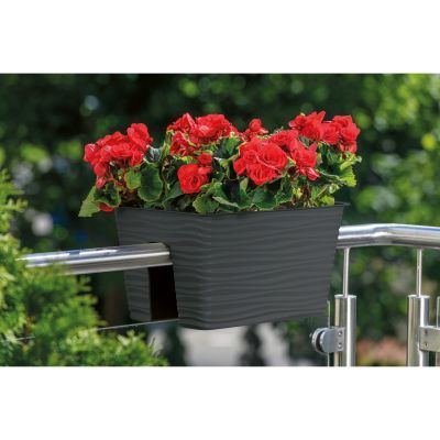 Jardiniera de balustrada sahara 40, antracit, 38.9x20.8x8 cm, 13.2 l