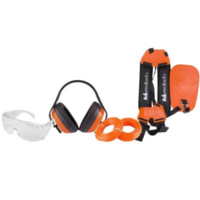 Kit motocoasa 2/ ochelari, casti de protectie, 2 role fir nylon, ham motocoasa cu protectie D 681113