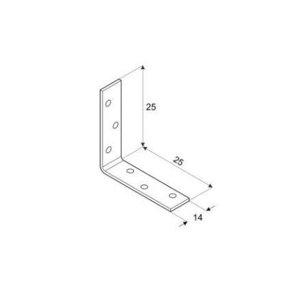 Kw 25 coltar 25X25X14X1.5 mm 4485114