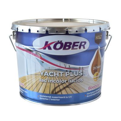 Lac pentru lemn Kober Yacht Plus, incolor, interior / exterior, 10 L