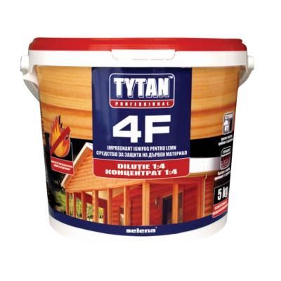 Impregnant ignifug pentru lemn, Tytan Professional 4F, transparent / rosu, 20 kg