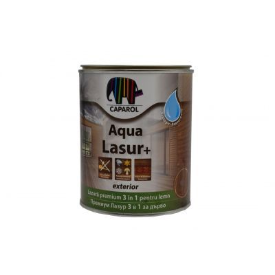 Lazura pentru lemn de exterior Caparol Aqua Lasur +, abanos, 0,75 l