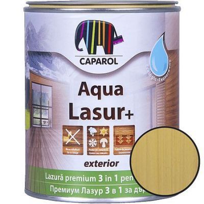 Lazura pentru lemn de exterior Caparol Aqua Lasur +, natur, 0.75 l