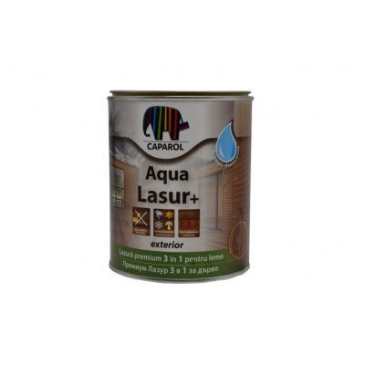 Lazura pentru lemn de exterior Caparol Aqua Lasur +, palisandru, 0.75 l