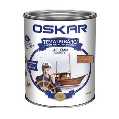 Lac pentru lemn Oskar Yacht, castan, interior / exterior, 0.75