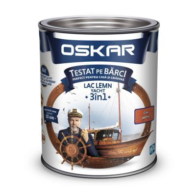 Lac pentru lemn Oskar Yacht, cires japonez, interior / exterior, 0.75 L