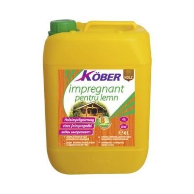 Impregnant pentru lemn Kober Ecolasure IG 8000, incolor, pe baza de apa, interior/exterior, 4 L