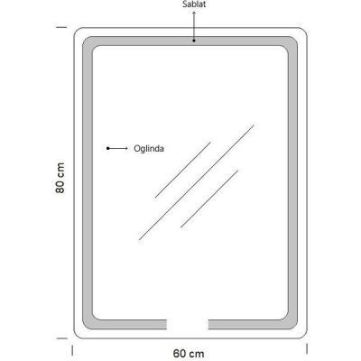 Oglinda LED MD1 60*80 Tsdtt 17993