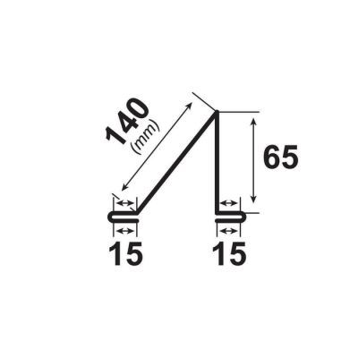 Opritor de zapada, Bilka, zincat, 2000 x 0.45 mm