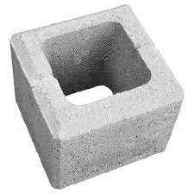 Boltar din beton pentru gard simplu, Semmelrock Rivago 20x20x16 cm, gri deschis